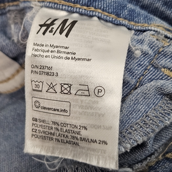 H&M Denim Shorts High Waist Stretch Women's Size 2‎ - Picture 4 of 4